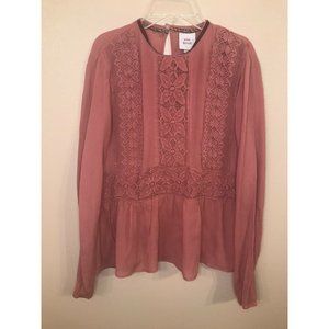 Knox Rose Women's Top Rose Long Sleeve Boho Top